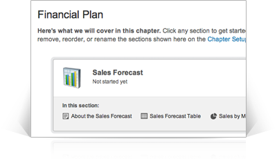 Full financials for a complete business plan