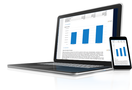 Illustrate your financials with automatic charts