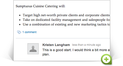 Get comments and advice from your team